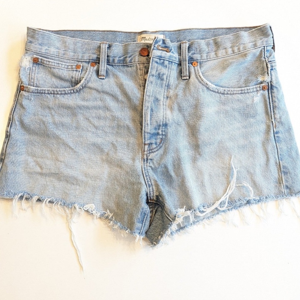 Madewell size 30 Frayed denim jean shorts
